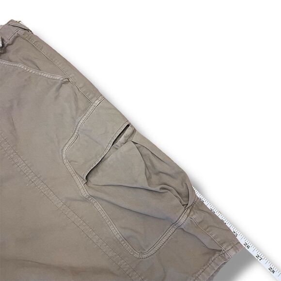True Religion Baggy Tapered Shorts‎ 11” Men’s Khaki FLAW - Picture 11 of 12